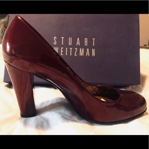 Stuart Weitzman Red Patent Leather High Heels